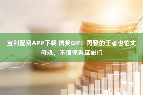 宝利配资APP下载 搞笑GIF：再骚的王者也怕丈母娘，不信你看这哥们